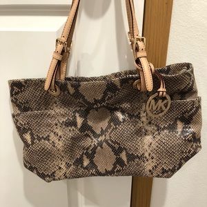 EUC Michael Kors Snakeskin Bag